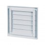 Kovová bílá ventilační mřížka se žaluzií GRM 250 x 250 mm