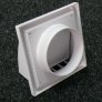 Ventilační mřížka 154x154 mm s přírubou 100mm MV102V