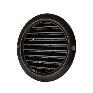 Ventilační mřížka kulatá s regulací MV 125 mm bVR hnědá