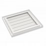 Kovová bílá ventilační mřížka se žaluzií GRM 250 x 250 mm