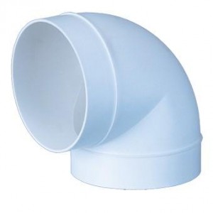 Ohybové koleno 100 mm/90st. PVC