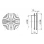 Stropní difusor průměr 150 mm MV150PFs