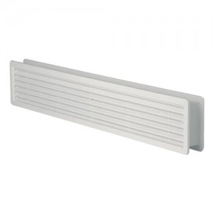 Ventilační mřížka do dveří Haco VM 400x130 bílá